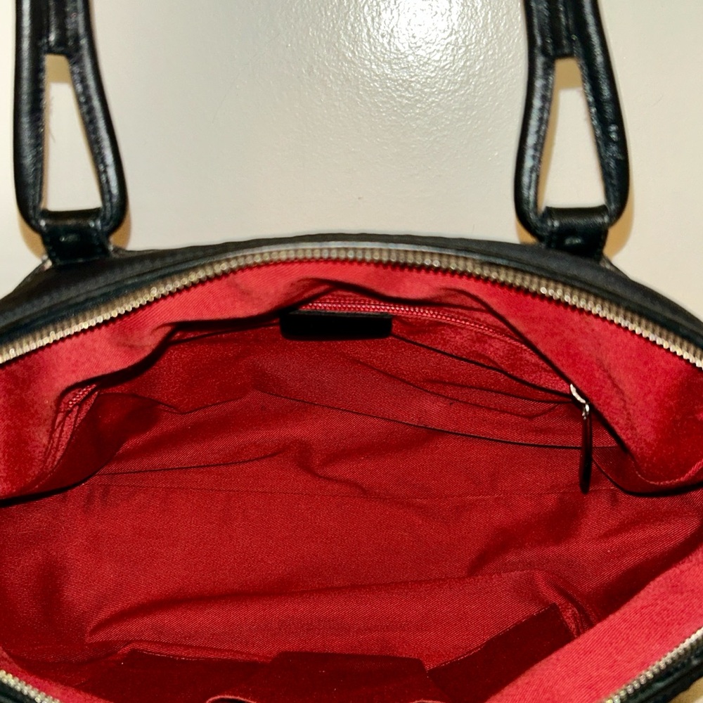 Salvatore Ferragamo Elegant Black Shoulder Boston Bag. Vintage Suede & Leather - Picture 9 of 14
